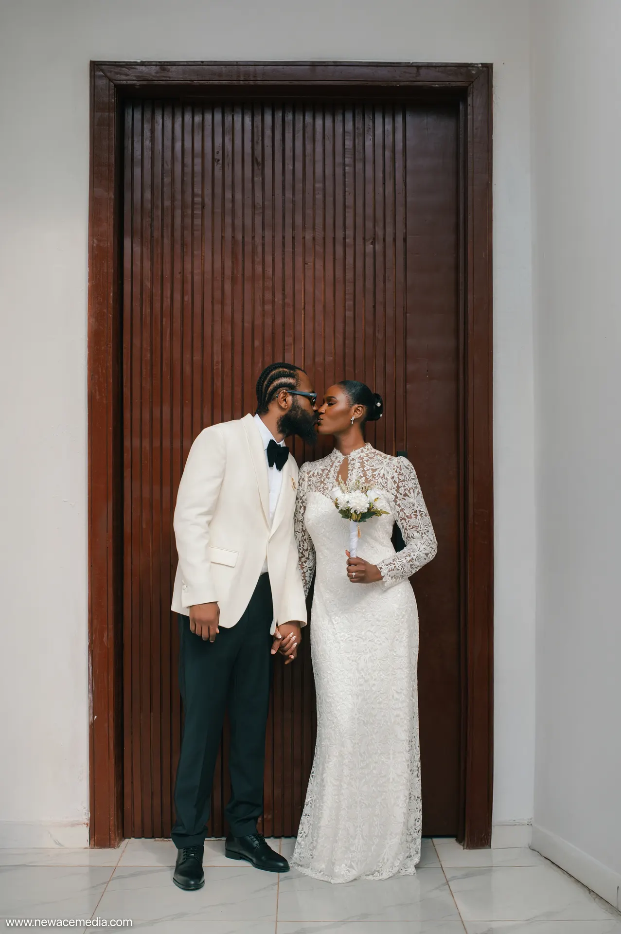 Wedding couple portrait photographed by Newace Media